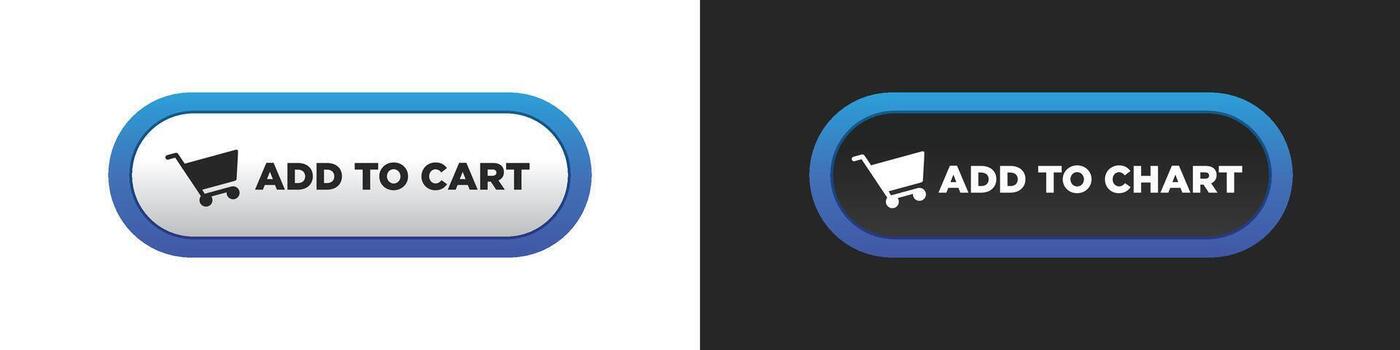 Add to cart modern sticker button label with badge cart sign symbol. vector