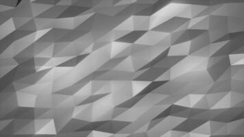 abstrakt grå polygon bakgrund med fasetterad triangel- texturer och skuggad gradienter för minimal design video