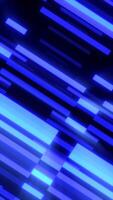 Abstract composition of glowing blue lines in motion, creating a futuristic geometric digital background video