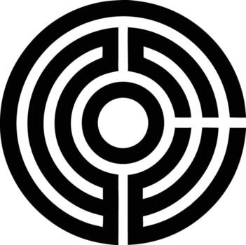 navegar el complejidad con esta moderno laberinto diseño, ofrecimiento un símbolo de resolución de problemas, estrategia, y hallazgo tu camino en negocio y vida vector