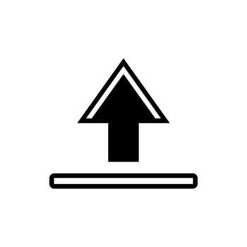 internet icons upload arrow vector