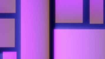 abstrakt lutning sammansättning av lysande rosa och lila rektangulär block video