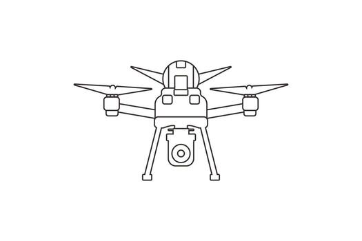 zumbido ilustración en línea Arte . acuerdo para zumbido servicios, aéreo fotografía, tecnología blogs, y ui diseño elementos vector