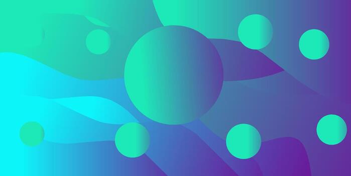 Abstract Gradient Geometric Background with Spheres vector