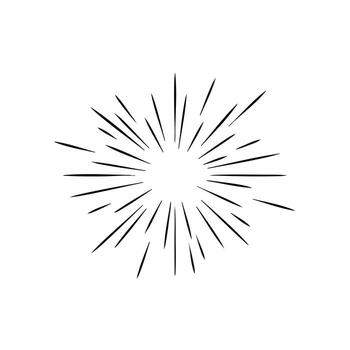 Dynamic Burst of Radiating Lines Creating a Starburst Effect with Sharp Edges and Symmetrical Pattern vector