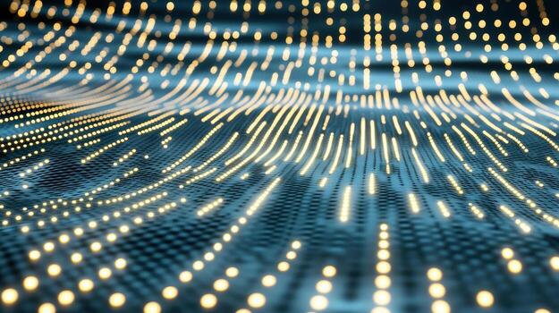 Abstract background of dots and lines photo