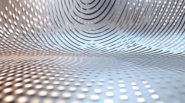 Abstract background with silver dots and lines photo