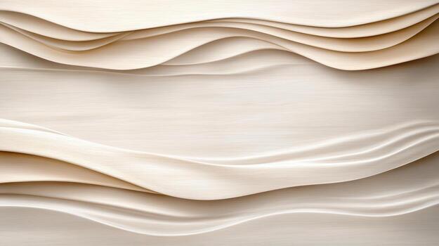 3d rendering of a white paper background with wavy lines photo