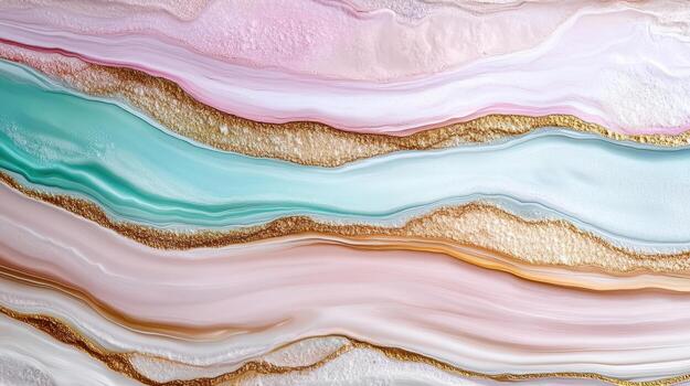 Pastel colors abstract background with gold and pink colors photo