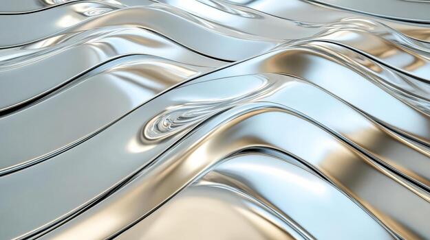 A close up of a shiny metal surface photo