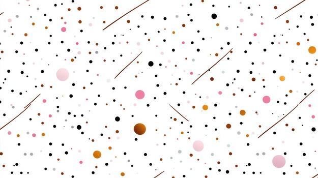 A white background with pink and black dots photo
