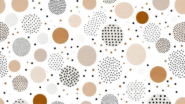 un blanco y marrón polca punto modelo foto