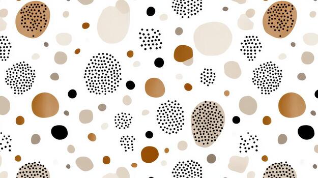 A white and black polka dot pattern photo
