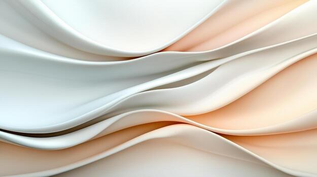 3d rendering of a white and orange fabric photo
