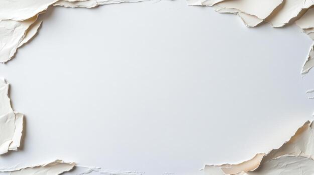 White paper torn paper background with space for text photo