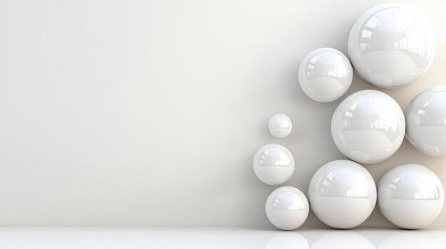 White eggs on a white background photo