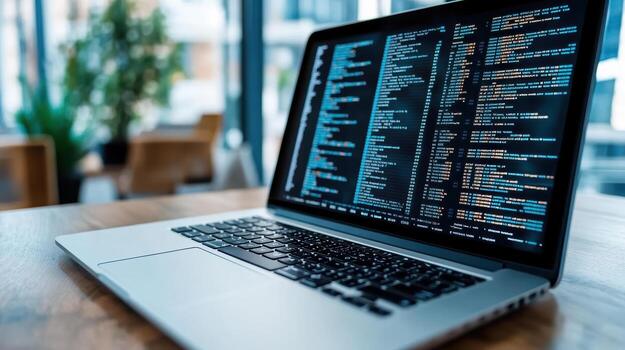 How to use a laptop for coding photo