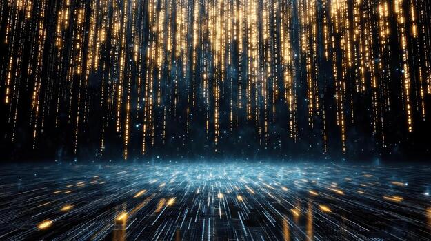 A dark background with a lot of lights photo