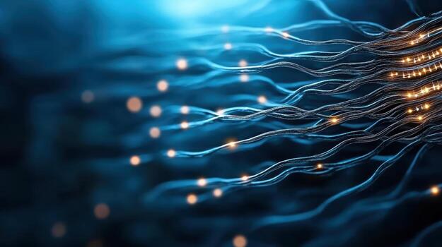 A close up of a computer screen with wires photo