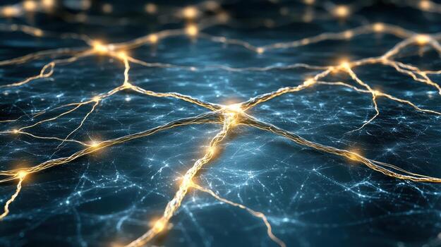 el cerebro es mostrado con brillante alambres foto