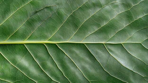 A close up of a leaf with a green background photo
