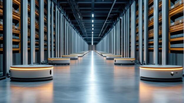 Robotics in the warehouse photo