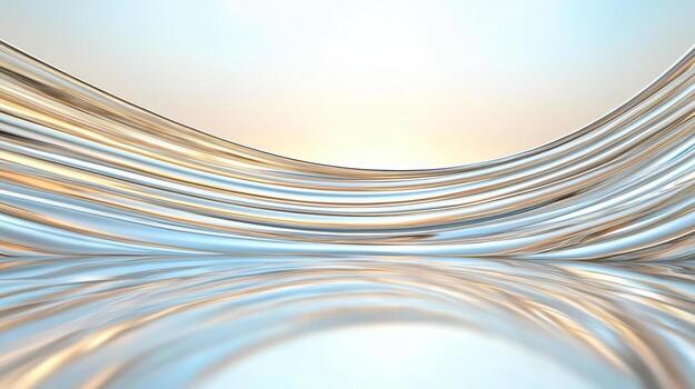 Abstract background with silver and gold lines photo