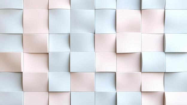 A 3d rendering of a paper wall with squares photo