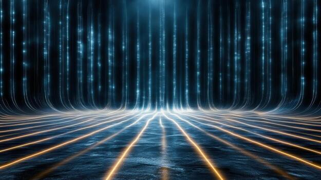 Abstract background with glowing lines and light photo