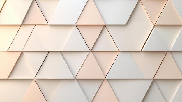 A white wall with triangles on it photo