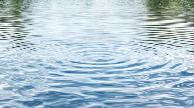 A ripple in the water is shown in this photo