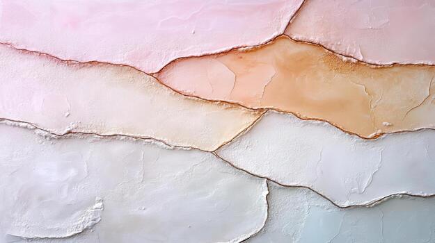 un pintura de un pared con diferente colores foto