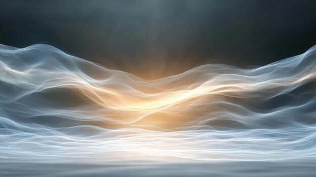 Abstract background with light and smoke photo