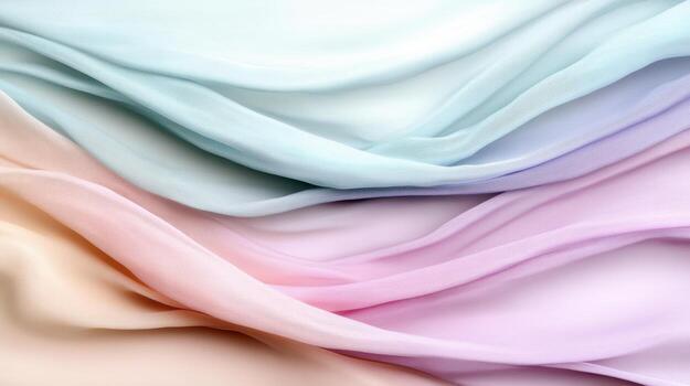 A beautiful background of pastel colored fabric photo