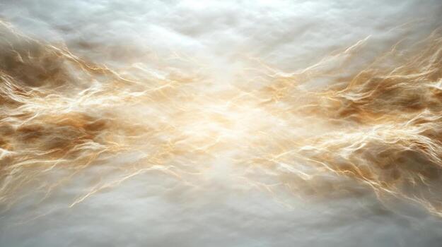 A golden light is shining through the clouds photo