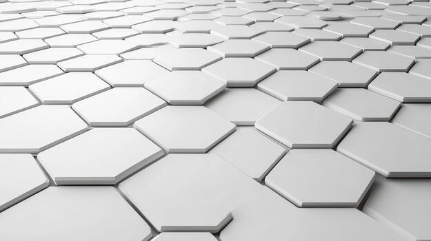 3d rendering of hexagonal pattern photo