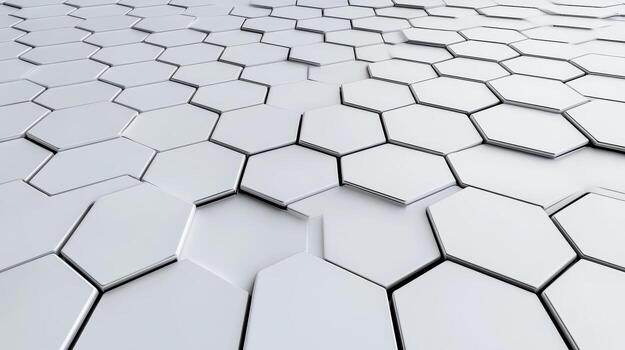 3d rendering of hexagonal pattern background photo