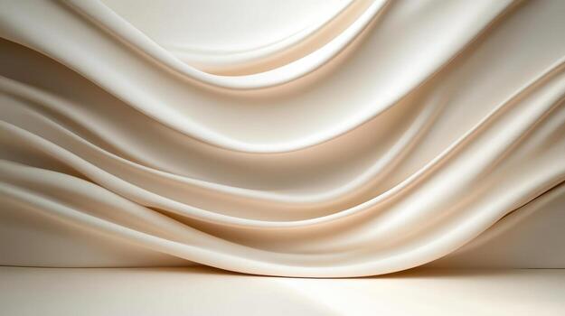 3d rendering of a white background with a large amount of fabric photo