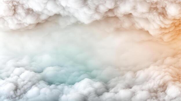 Clouds and sky background with copy space photo