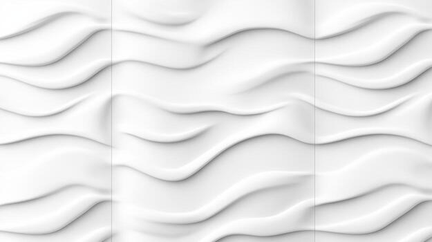 A set of white waves on a wall photo