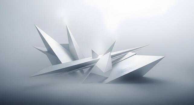 Monochrome Geometric Abstract Design photo