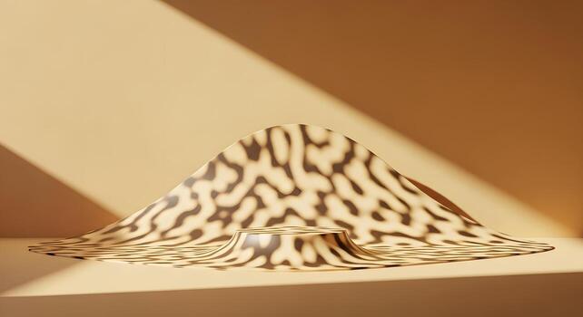 Abstract Leopard Print Platform for Displaying Products photo