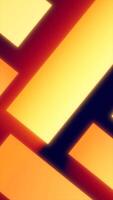 Abstract glowing background of golden rectangular shapes arranged in a dynamic layered geometric pattern video