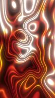 abstrakt lysande mönster med smält röd, orange, och gul vågor skapande en dynamisk flytande metall effekt video