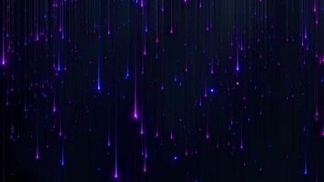 digital light rain in dark luxury background loop animated video