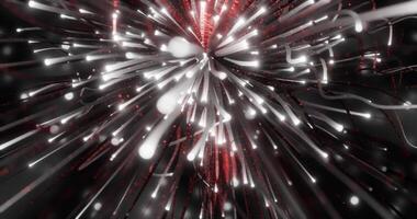 lysande kurvor och ljus spår rörelse bakgrund slinga animerad video