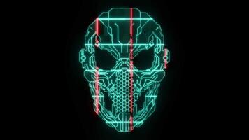 cyber tecnologia movimento fundo ciclo animado video