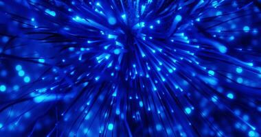 lysande partiklar och ljus spår bakgrund slinga animerad video