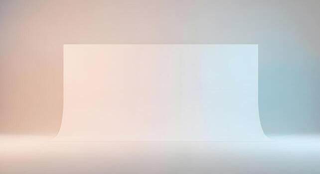 limpiar blanco curvo fondo con suave degradado Encendiendo, ideal para producto monitor y estudio fotografía foto