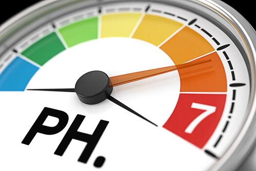 Closeup of a pH meter indicating a neutral level of 7 showcasing the importance of balance in a laboratory setting emphasizing precision and accuracy in scientific measurements and chemical analysis photo